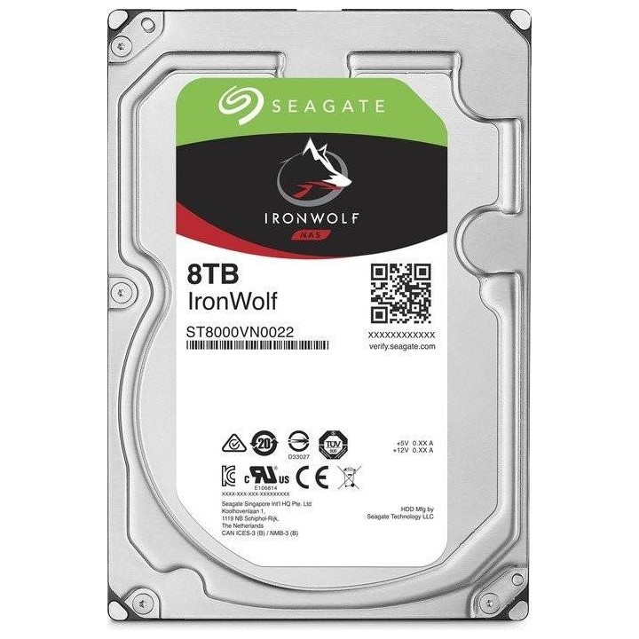 SEAGATE DYSK IRONWOLF 8TB 3,5 256MB ST8000VN004