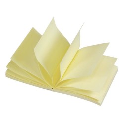 KARTECZKI SAMOPRZYLEPNE 76X76MM DONAU Z-NOTES JASNO ŻÓŁTE 100KART