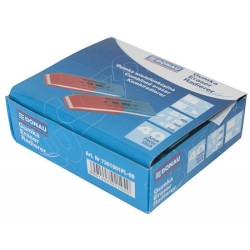 GUMKA DO ŚCIERANIA DONAU NIEBIESKO-CZERWONA 57X19X8MM