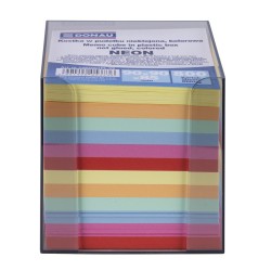 KOSTKA BIUROWA NIEKLEJONA 95X95X95M DONAU W PUDEŁKU MIX NEON