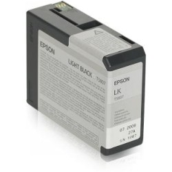 TUSZ ORYGINALNY EPSON T5807 C13T580700 LIGHT CZARNY 80 ML