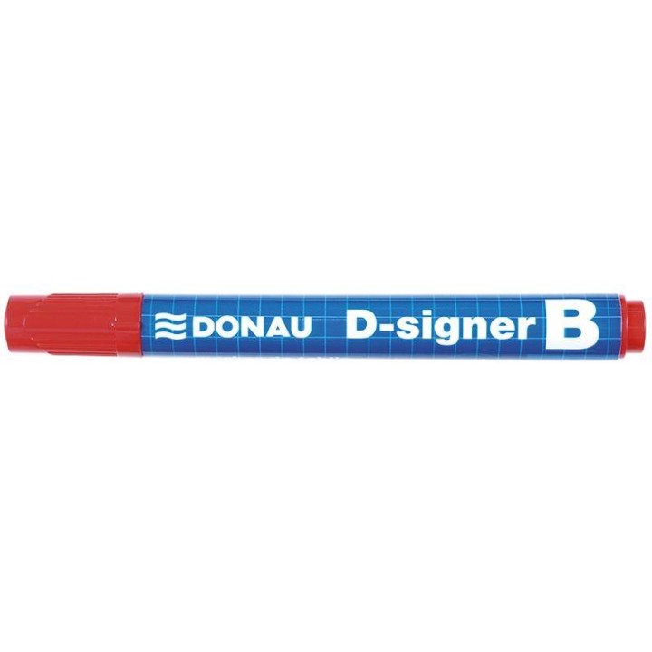MARKER SUCHOŚCIERALNY DONAU D-SIGNER B CZERWONY OKRĄGŁY 2-4MM