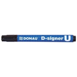 MARKER PERMANENTNY DONAU D-SIGNER U CZARNY OKRĄGŁY 2-4MM