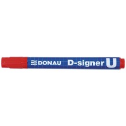MARKER PERMANENTNY DONAU D-SIGNER U CZERWONY OKRĄGŁY 2-4MM