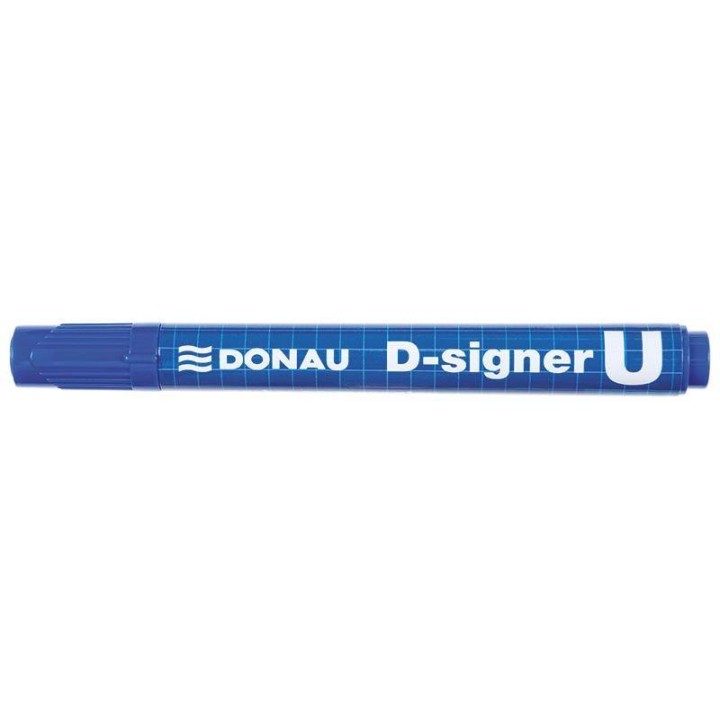 MARKER PERMANENTNY DONAU D-SIGNER U NIEBIESKI OKRĄGŁY 2-4MM