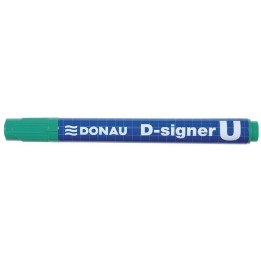 MARKER PERMANENTNY DONAU D-SIGNER U ZIELONY OKRĄGŁY 2-4MM