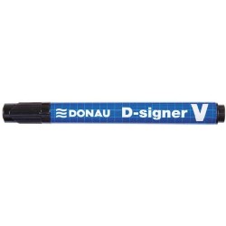 MARKER PERMANENTNY DONAU D-SIGNER V CZARNY ŚCIĘTA 1-4MM