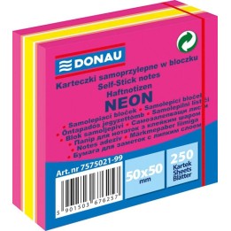 KARTECZKI SAMOPRZYLEPNE 50X50MM DONAU MIX NEON-PASTEL 250KART