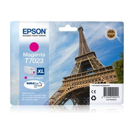 Tusz oryginalny EPSON T7023 C13T70234010 Magenta  2000 stron