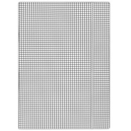 TECZKA Z GUMKĄ A4 DONAU BIAŁA W KRATĘ KARTON 400 G/M²