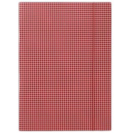 TECZKA Z GUMKĄ A4 DONAU CZERWONA W KRATĘ KARTON 400 G/M²