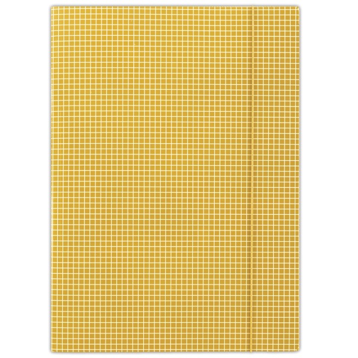 TECZKA Z GUMKĄ A4 DONAU POMARAŃCZOWA W KRATĘ KARTON 400 G/M²