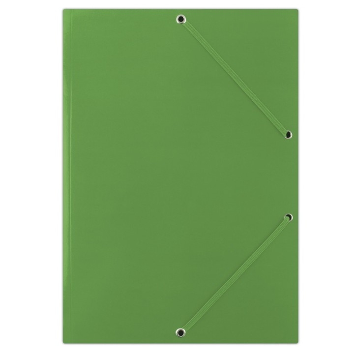 TECZKA Z GUMKĄ A4 DONAU ZIELONA KARTON 400 G/M²