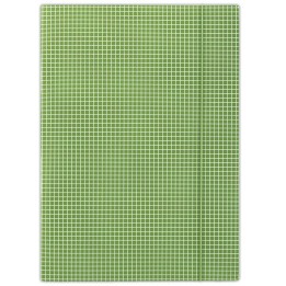 TECZKA Z GUMKĄ A4 DONAU ZIELONA W KRATĘ KARTON 400 G/M²