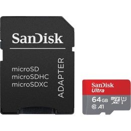 SANDISK KARTA ULTRA MICROSDXC 64GB 140MB/S A1 + ADAPTER SD