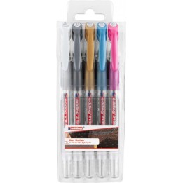 DŁUGOPISY ŻELOWY EDDING 2185 MIX KOLORÓW 0.7MM 5SZT