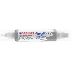 MARKER AKRYLOWY EDDING 5400 MATOWE SREBRO PODWÓJNY, 2-3 &-5-10 MM