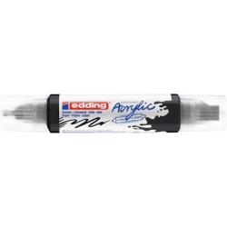 MARKER AKRYLOWY EDDING 5400 MATOWY CZARNY PODWÓJNY, 2-3 &-5-10 MM