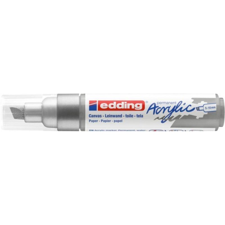 MARKER AKRYLOWY EDDING 5000 MATOWE SREBRO 5-10 MM