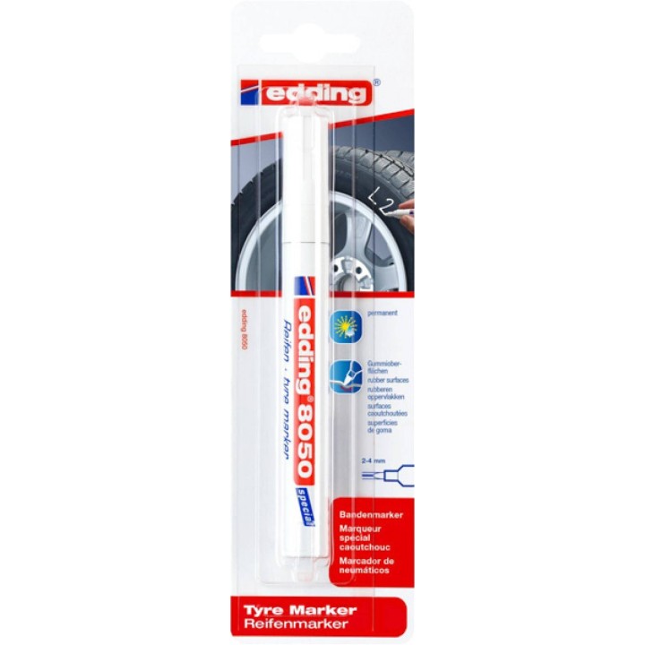 MARKER DO OPON BLISTER EDDING 8050 BIAŁY 2-4 MM