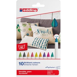 MARKER DO TKANIE EDDING 4600/10 S MIX KOLORÓW 1MM 10SZT