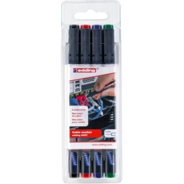 MARKERY DO ZNAKOWANIA KABLI EDDING 8407 MIX KOLORÓW 0.3 MM 4SZT