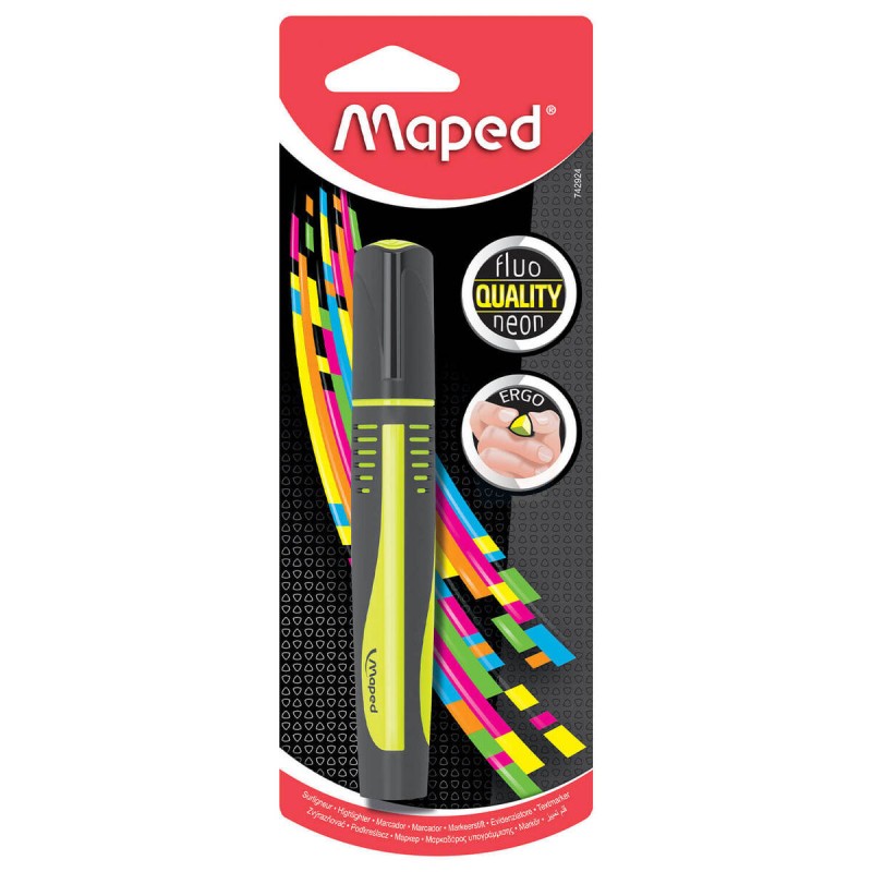 ZAKREŚLACZ MAPED FLUO PEPS MAX 1 SZT ŻÓŁTY BLISTER ZAKREŚLACZ MAPED FLUO PEPS MAX 1 SZT ŻÓŁTY BLISTER