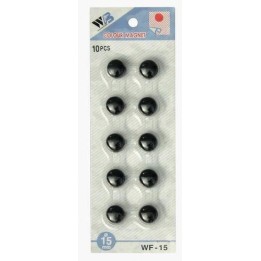 MAGNESY 15MM ARGO WF 607061 CZARNY 10SZT
