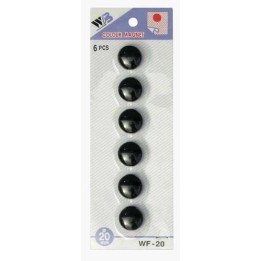 MAGNESY 20MM ARGO WF 607071 CZARNY 6SZT