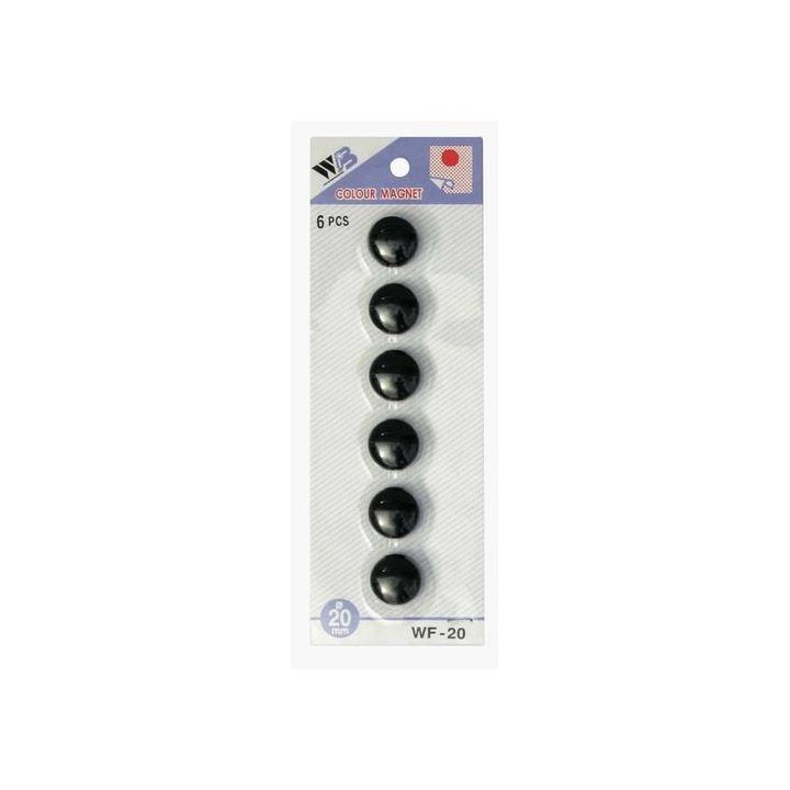 MAGNESY 20MM ARGO WF 607071 CZARNY 6SZT