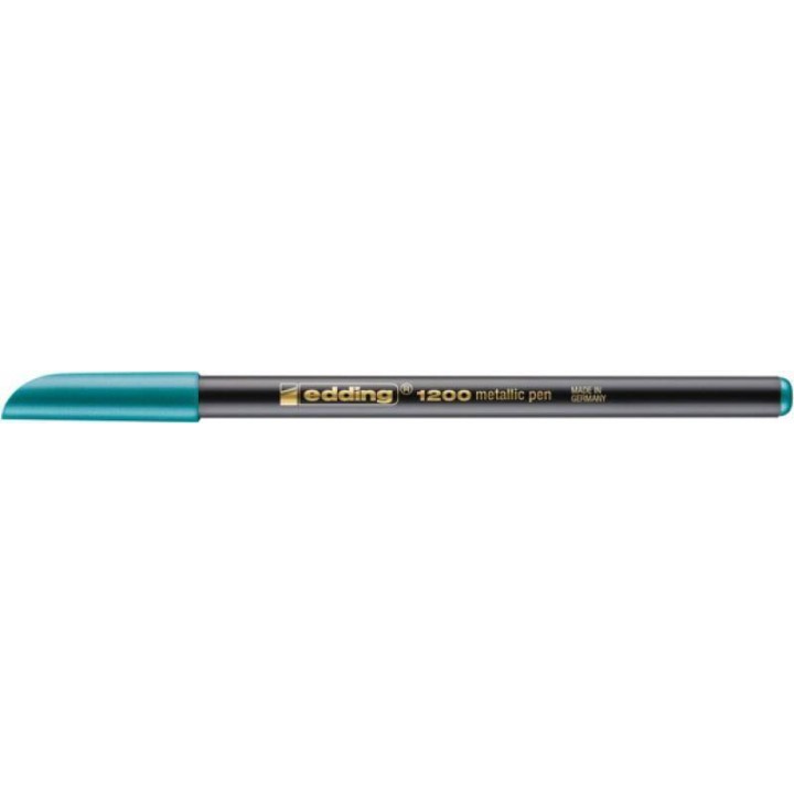 PISAK Z CIENKĄ KOŃCÓWKĄ EDDING 1200 METALICZNY ZIELONY 1-3MM