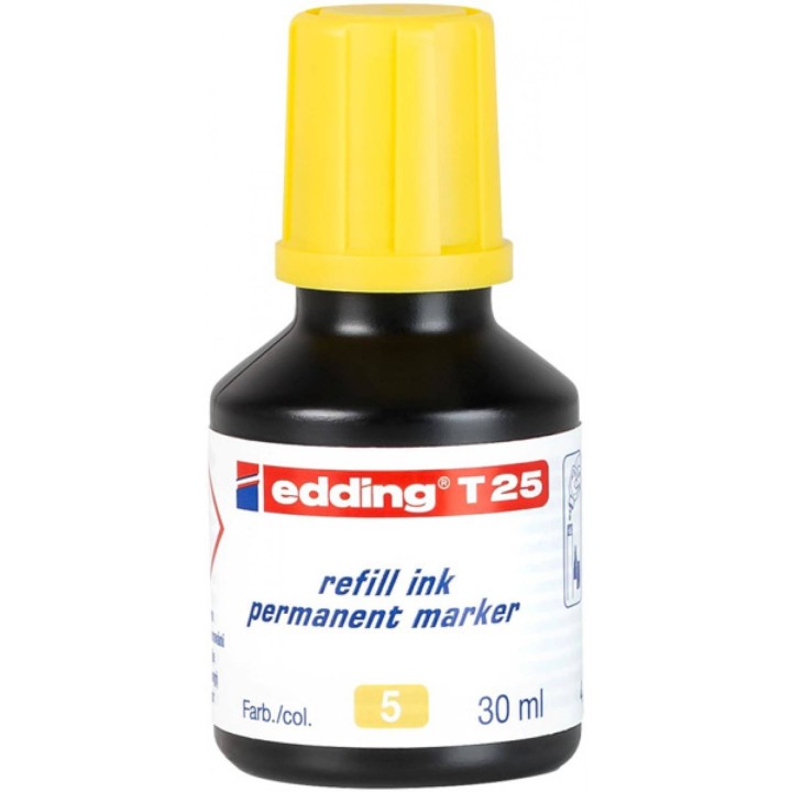TUSZ DO MARKERÓW OLEJOWY EDDING T25 ŻÓŁTY 30ML