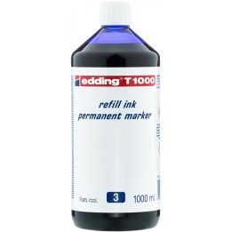 TUSZ DO MARKERÓW PERMANENTNY EDDING T 1000 NIEBIESKI 1000ML