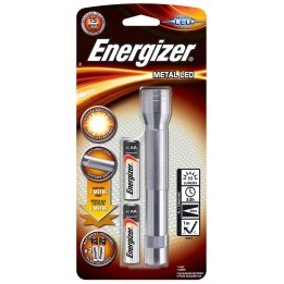 LATARKA ENERGIZER METAL SREBRNA + 2SZT. BATERII AA
