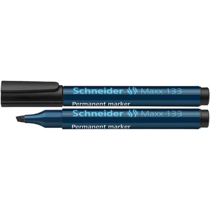 MARKER PERMANENTNY SCHNEIDER MAXX 133 CZARNY ŚCIĘTY 1-4MM