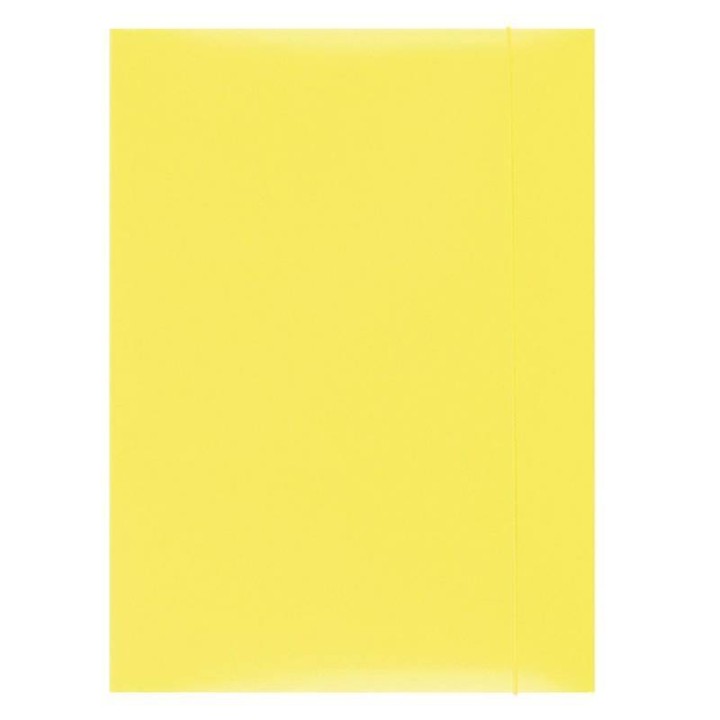 TECZKA Z GUMKĄ A4 OFFICE PRODUCTS ŻÓŁTA KARTON 300GSM
