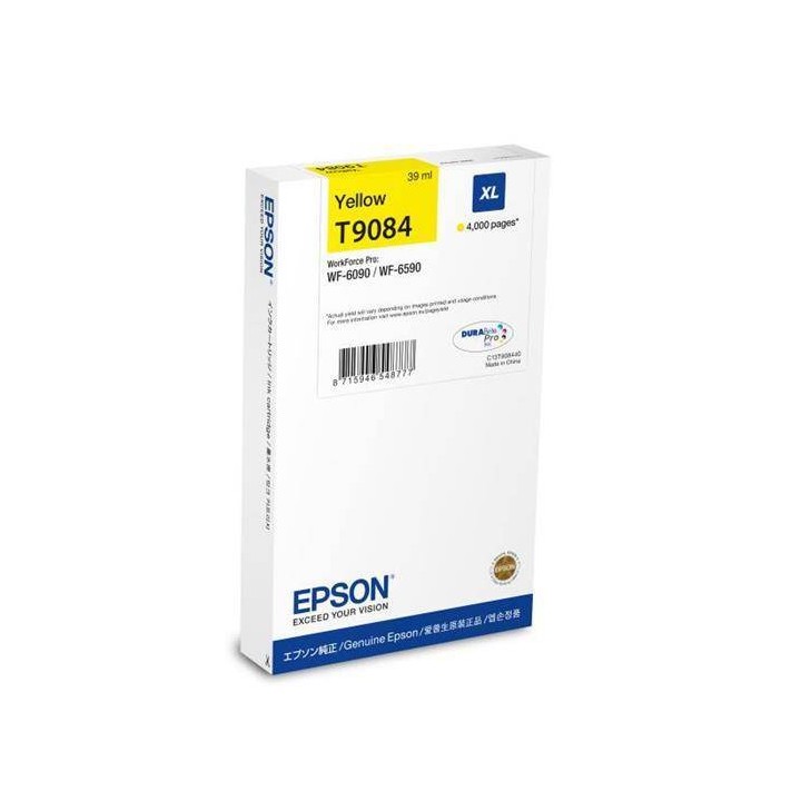 TUSZ ORYGINALNY EPSON T9084 C13T908440 YELLOW 39 ML
