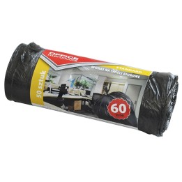 WORKI NA ŚMIECI HDPE OFFICE PRODUCTS CZARNE 60L 50SZT.