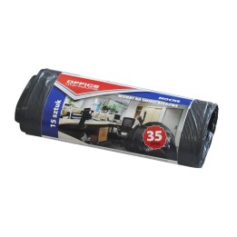WORKI NA ŚMIECI LDPE OFFICE PRODUCTS CZARNE 35L 15SZT.