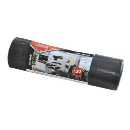 WORKI NA ŚMIECI LDPE Z TAŚMĄ OFFICE PRODUCTS CZARNE 120L 10SZT.