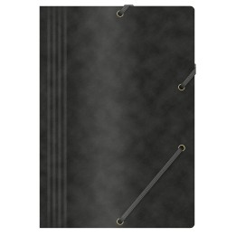 TECZKA Z GUMKĄ A4 OFFICE PRODUCTS CZARNA PRESZPAN 390GSM