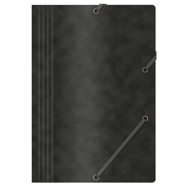 TECZKA Z GUMKĄ A4 OFFICE PRODUCTS CZARNA PRESZPAN 390GSM