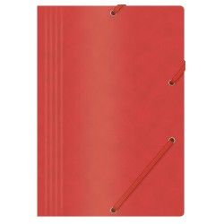 TECZKA Z GUMKĄ A4 OFFICE PRODUCTS CZERWONA PRESZPAN 390GSM