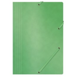 TECZKA Z GUMKĄ A4 OFFICE PRODUCTS ZIELONA PRESZPAN 390GSM