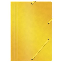 TECZKA Z GUMKĄ A4 OFFICE PRODUCTS ŻÓŁTA PRESZPAN 390GSM