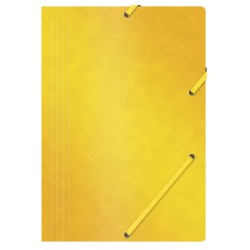 TECZKA Z GUMKĄ A4 OFFICE PRODUCTS ŻÓŁTA PRESZPAN 390GSM