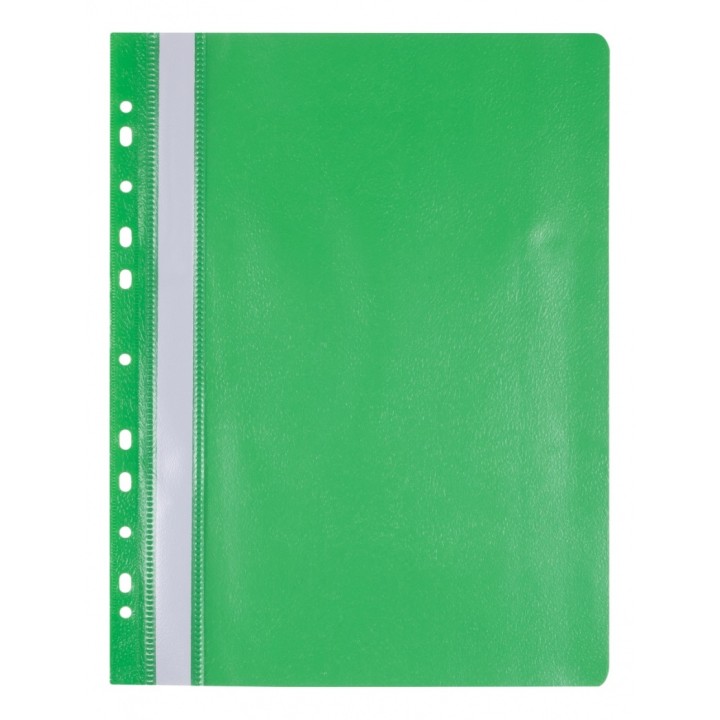 SKOROSZYT Z PERFORACJĄ A4 OFFICE PRODUCTS MIĘKKI ZIELONY PP 100/170MIKR