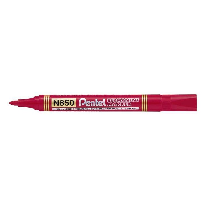 MARKER PERMANENTNY PENTEL N850-B CZERWONY OKRĄGŁA 4.5MM