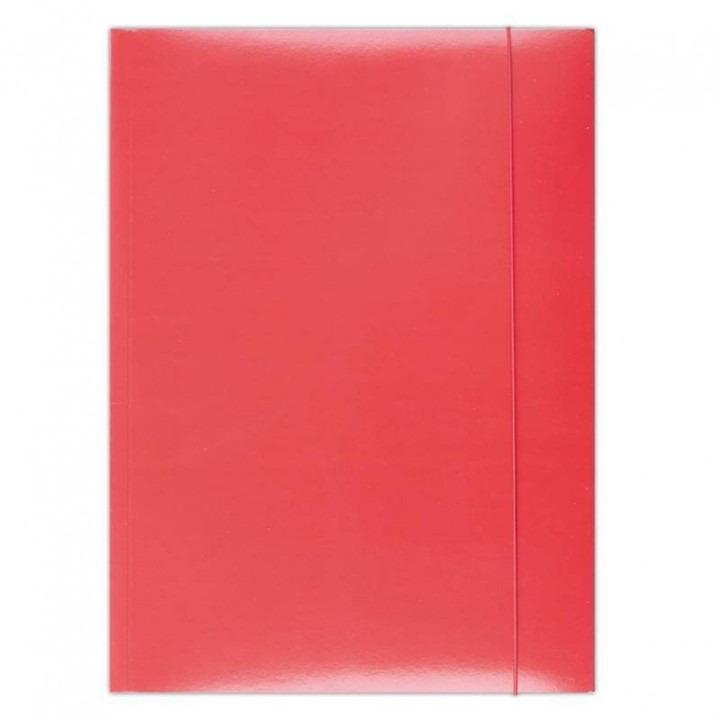 TECZKA Z GUMKĄ A4 OFFICE PRODUCTS CZERWONA KARTON 300GSM