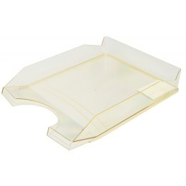SZUFLADA A4 OFFICE PRODUCTS TRANSPARENTNA ŻÓŁTA POLISTYREN/PP
